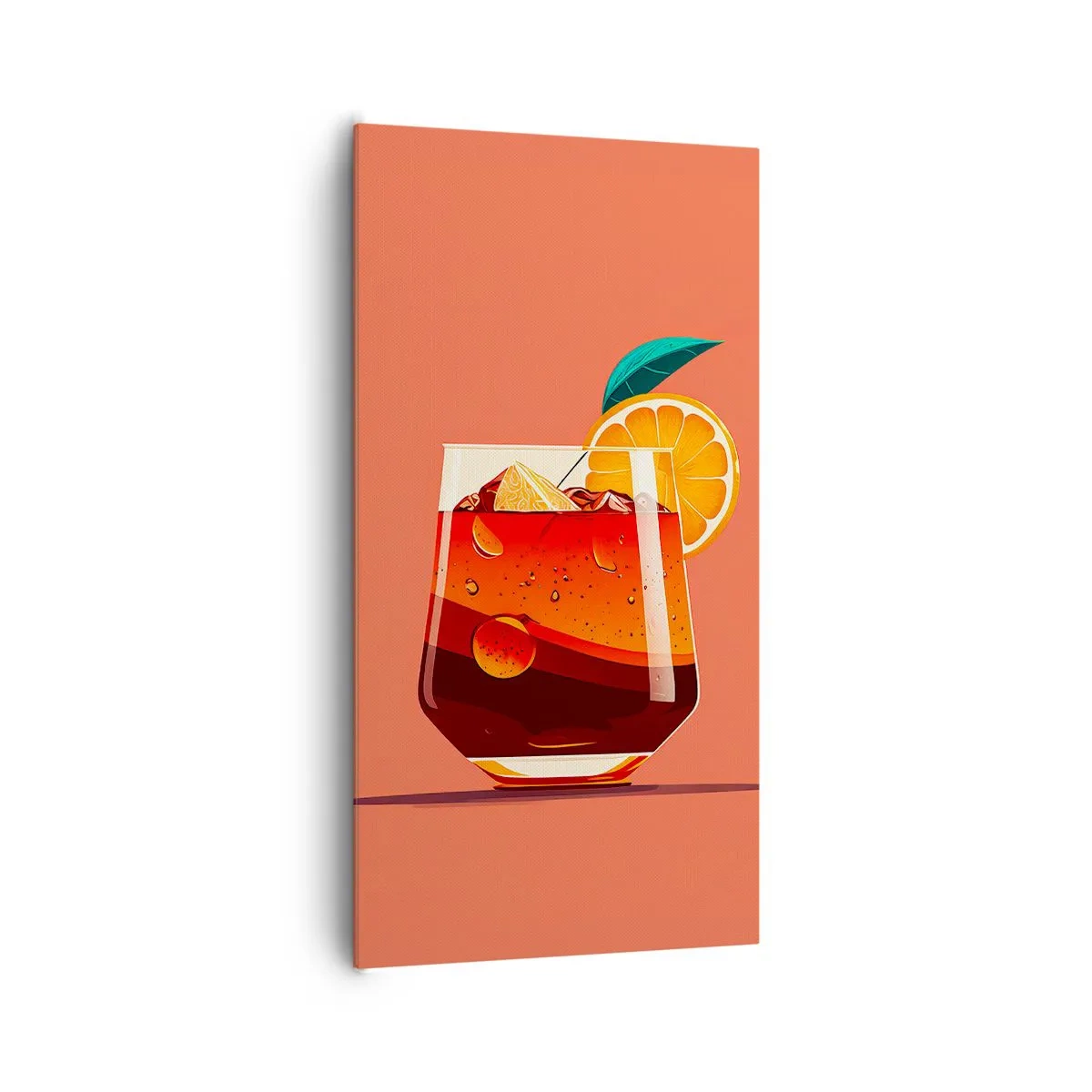 Bild auf Leinwand - Leinwandbild - Sommerliche Erfrischung - 65x120 cm