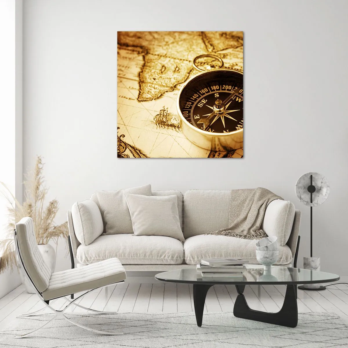 Glasbild - Bild auf glas - Ost oder West? - 30x30 cm