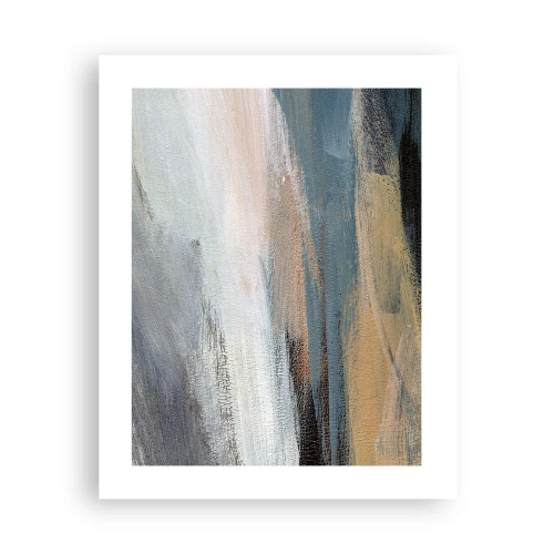 Poster - Abstraktion: nördliche Landschaft - 40x50 cm
