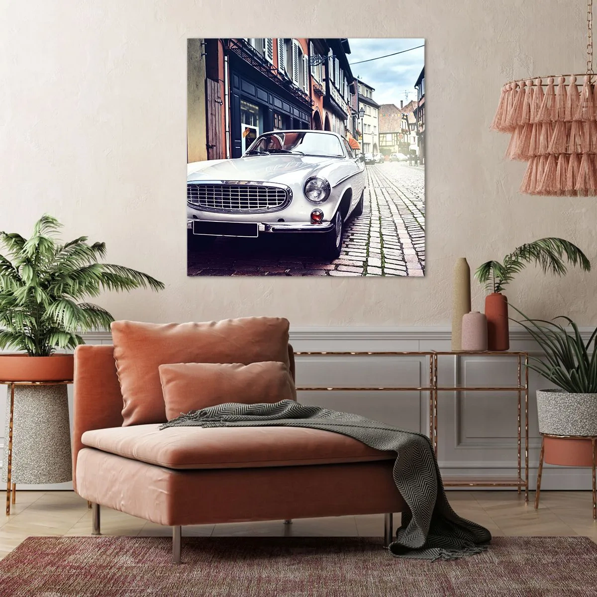 Bild auf Leinwand - Leinwandbild - Die Vergangenheit ist heute - 40x40 cm