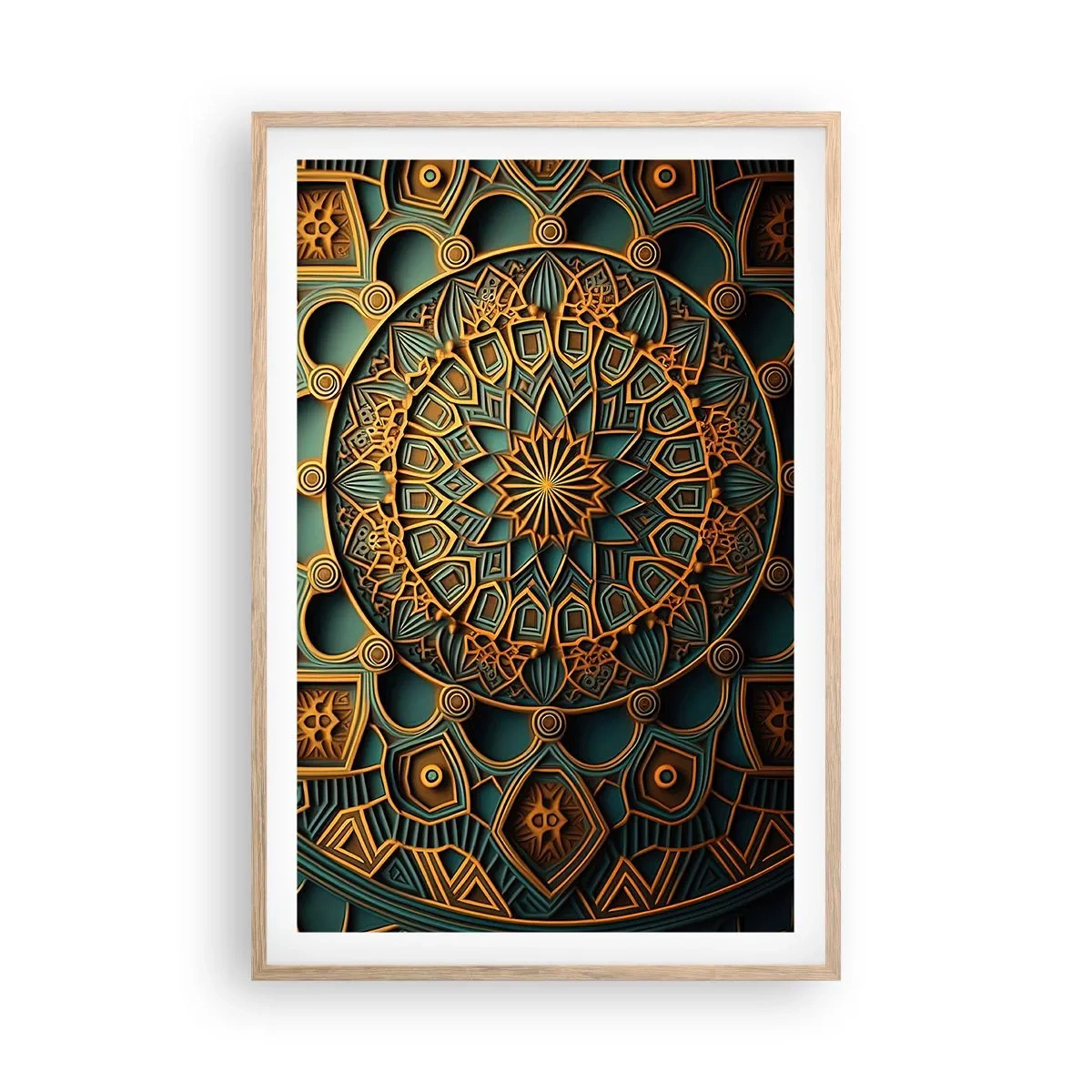 Poster in einem Rahmen aus heller Eiche - In arabischer Atmosphäre - 61x91 cm