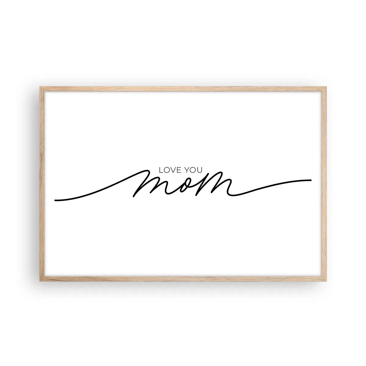 Poster in einem Rahmen aus heller Eiche - Große Emotionen - 91x61 cm