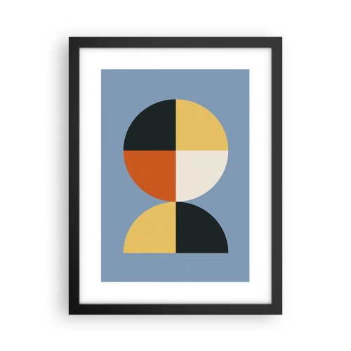 Poster in einem schwarzem Rahmen - Beobachte und zähle - 30x40 cm