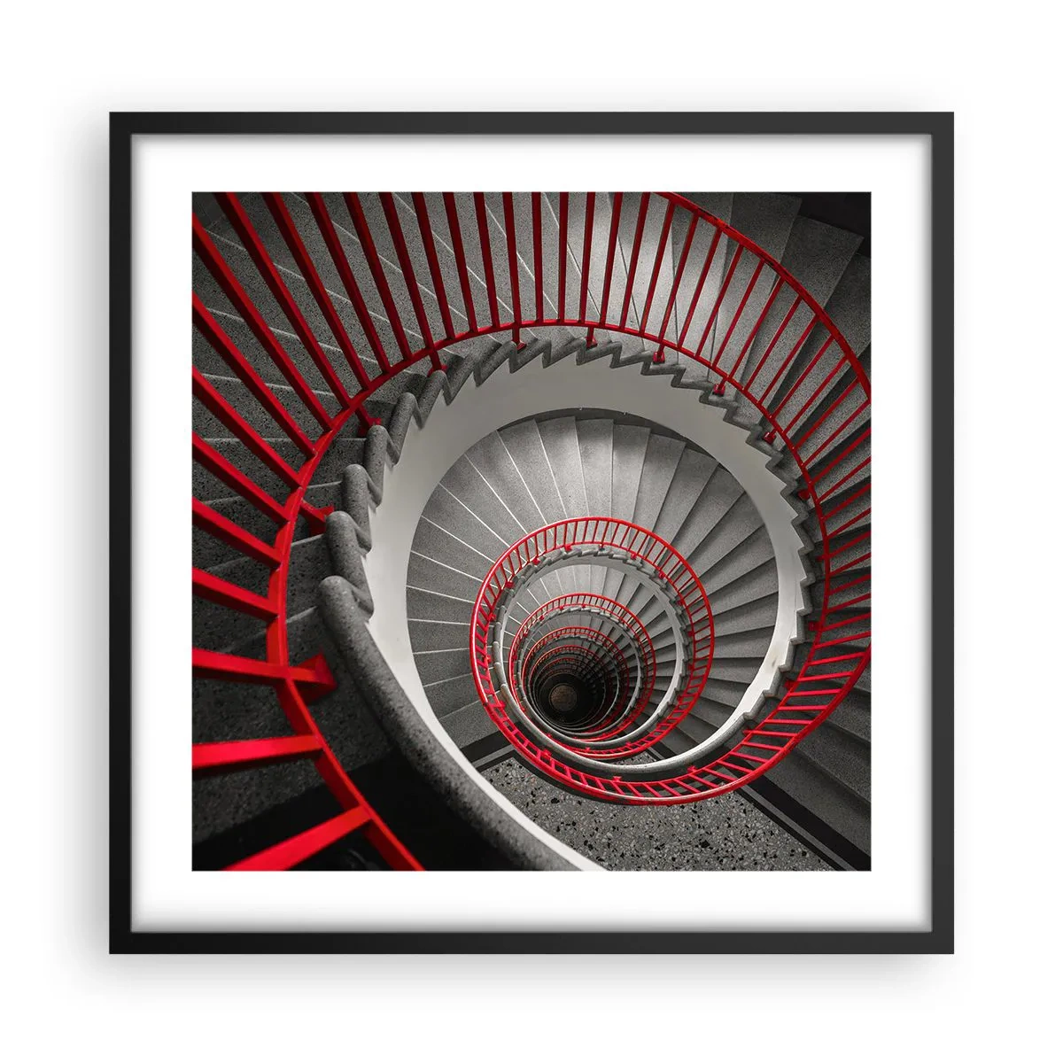 Poster in einem schwarzem Rahmen - Architekturspaß - 50x50 cm