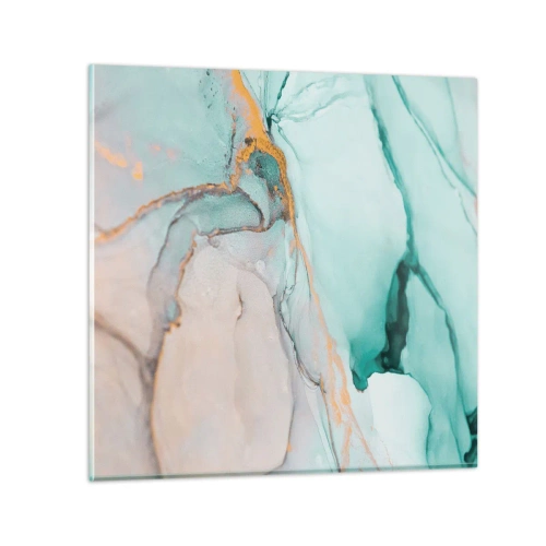 Glasbild - Bild auf glas - Ein Tanz der Formen und Farben - 30x30 cm