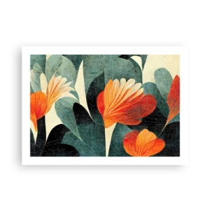 Poster - Hitze der Tropen und Kühle des Grüns - 70x50 cm