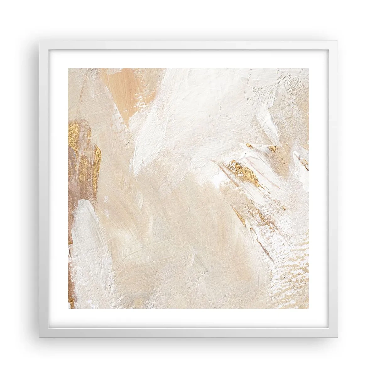 Poster in einem weißen Rahmen - Pastellkomposition - 50x50 cm