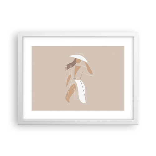 Poster in einem weißen Rahmen - Mode macht Spaß - 40x30 cm