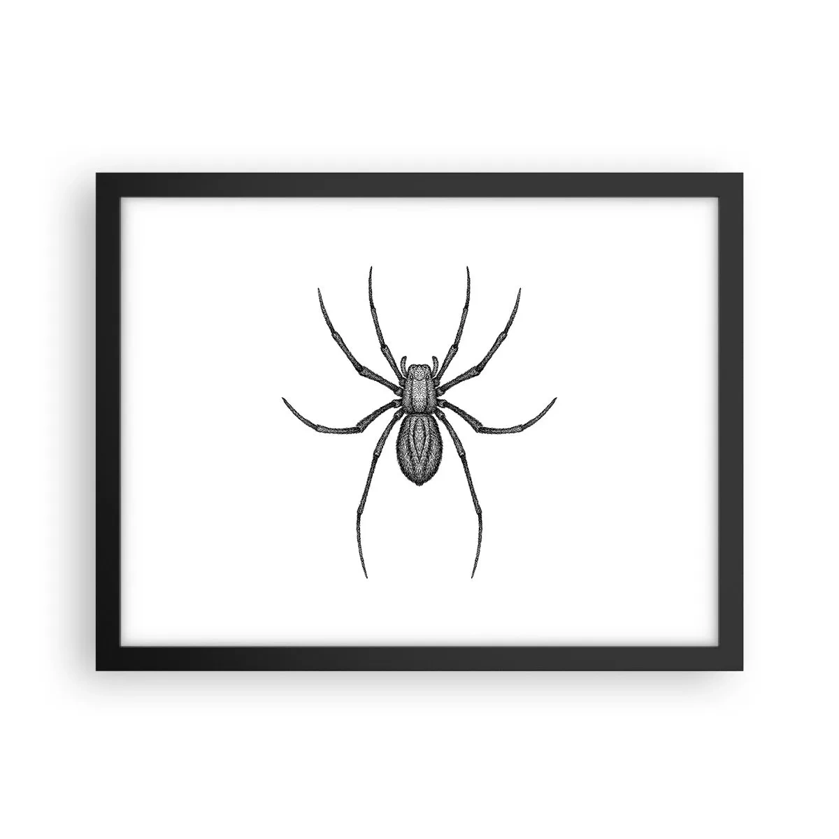 Poster in einem schwarzem Rahmen - Beunruhigende Präzision - 40x30 cm