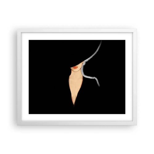 Poster in einem weißen Rahmen - Eleganz und Stil - 50x40 cm