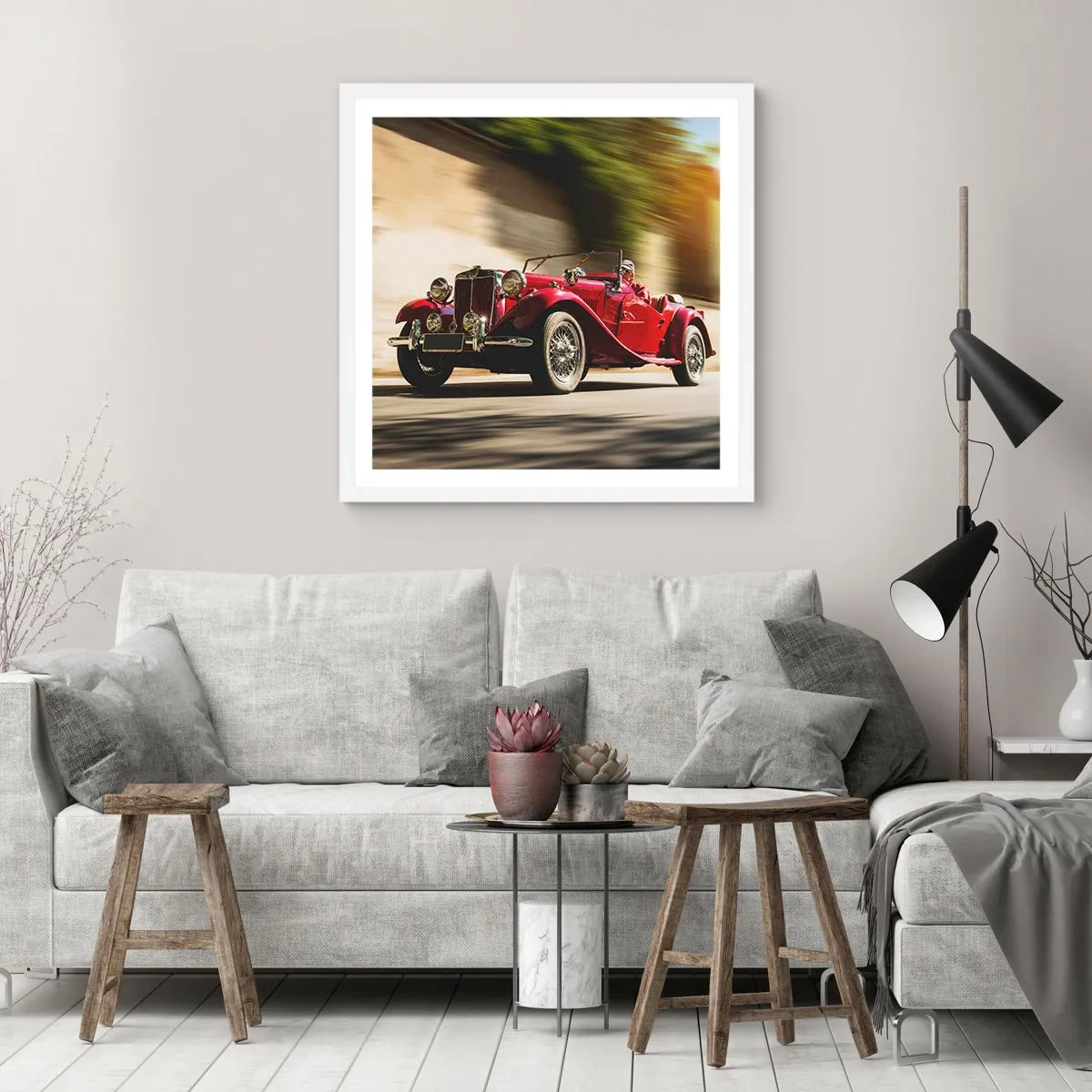 Poster in einem weißen Rahmen - Schöner als Nike von Samothrake - 50x50 cm