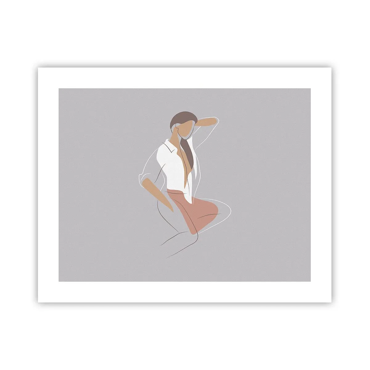 Poster - Umriss der Anmut - 50x40 cm