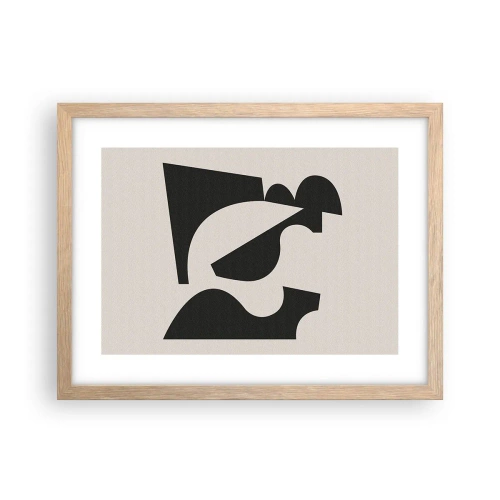 Poster in einem Rahmen aus heller Eiche - Zum Selbstbauen - 40x30 cm