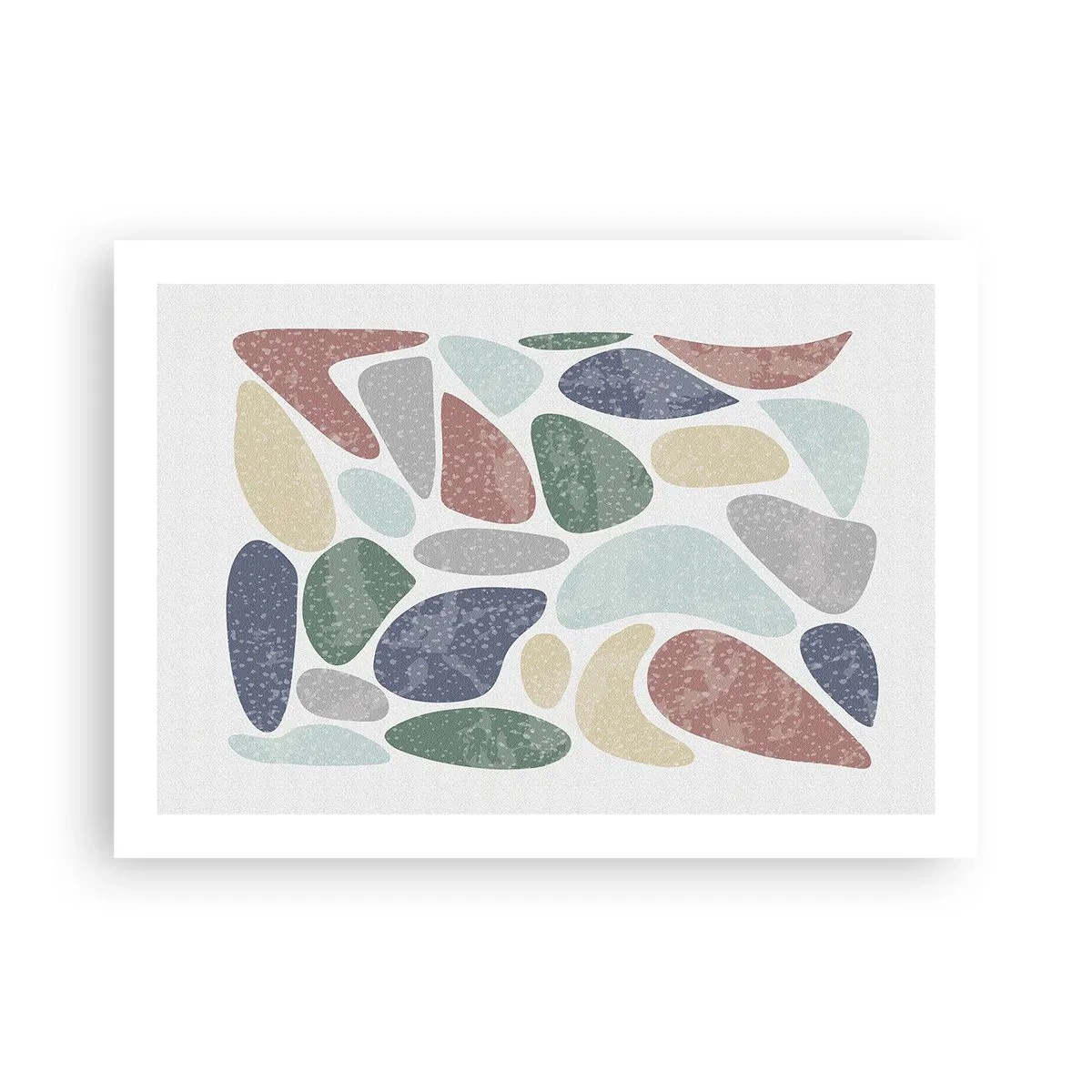 Poster - Mosaik aus pulverförmigen Farben - 70x50 cm