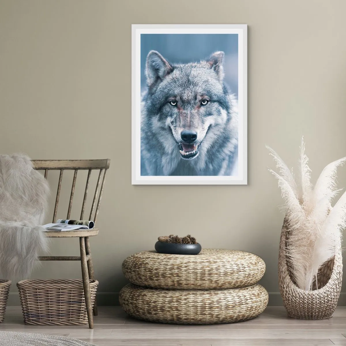 Poster in einem weißen Rahmen - Werden Sie die Herausforderung annehmen? - 61x91 cm