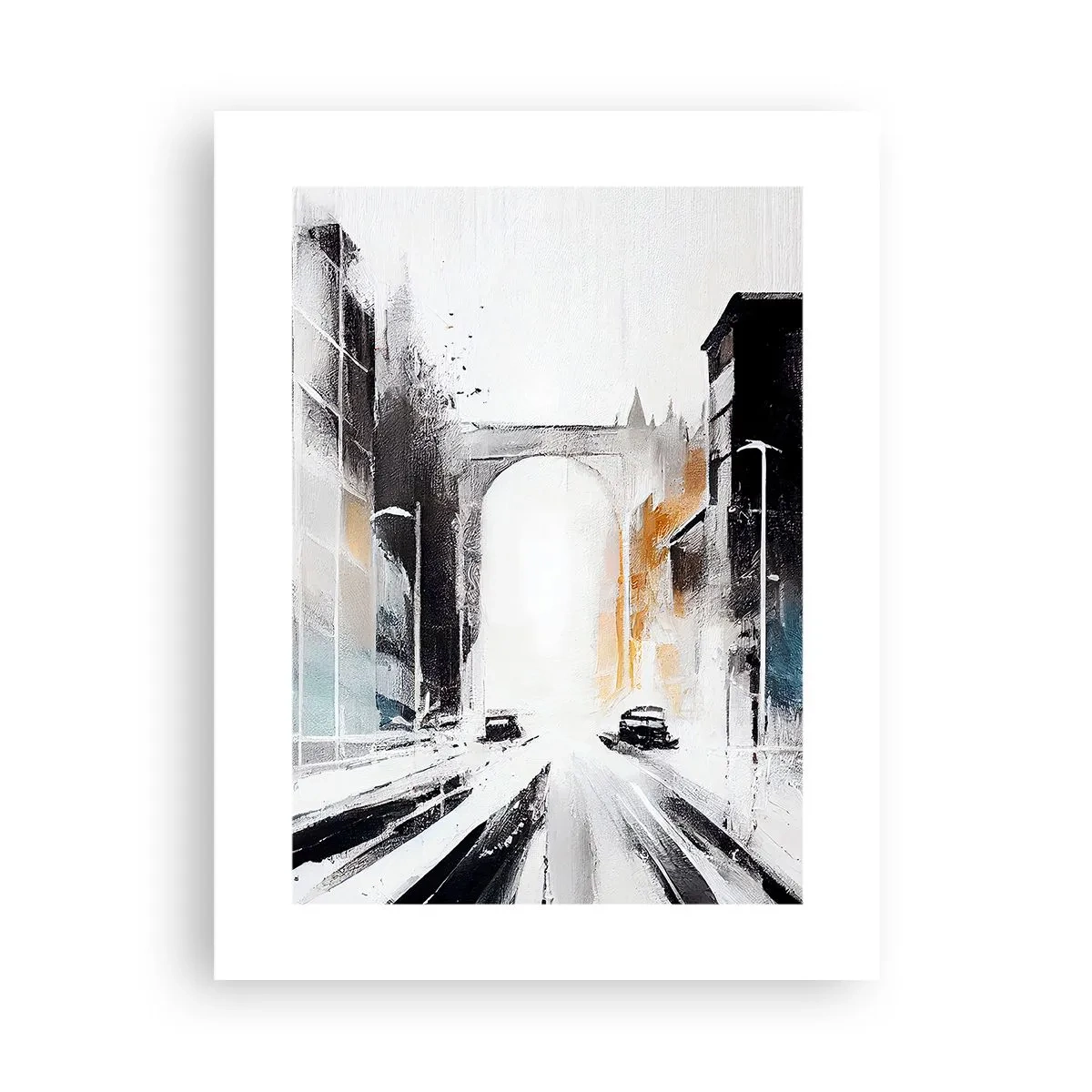 Poster - Stadtstudie: Architektur und Bewegung - 30x40 cm