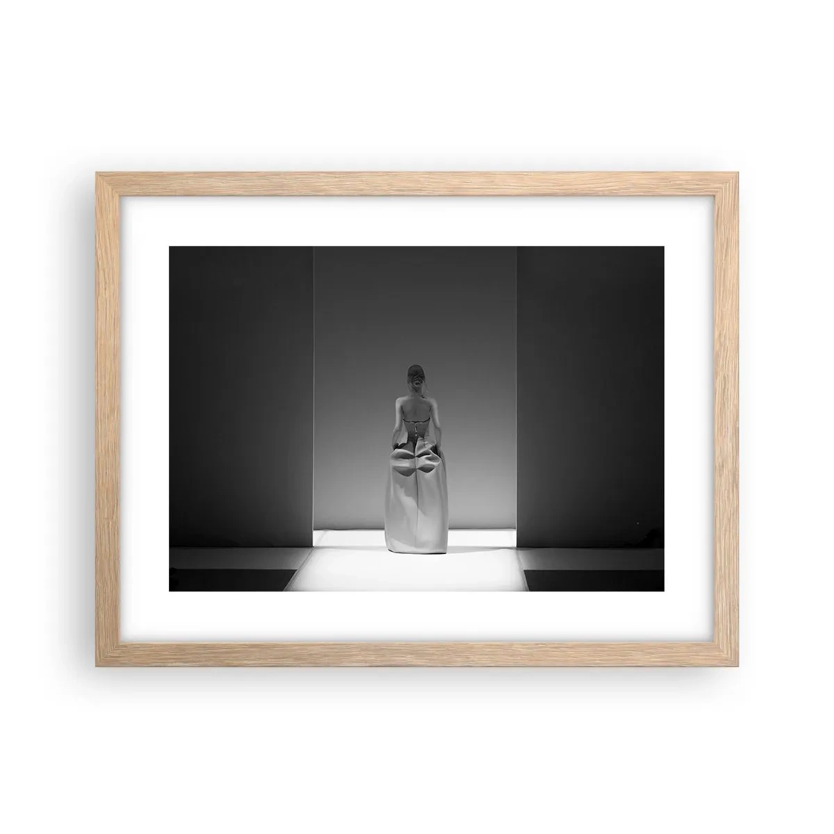 Poster in einem Rahmen aus heller Eiche - Raffinierte Einfachheit - 40x30 cm
