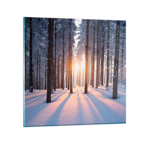 Glasbild - Bild auf glas - Ganz klar schwarz auf weiß - 60x60 cm