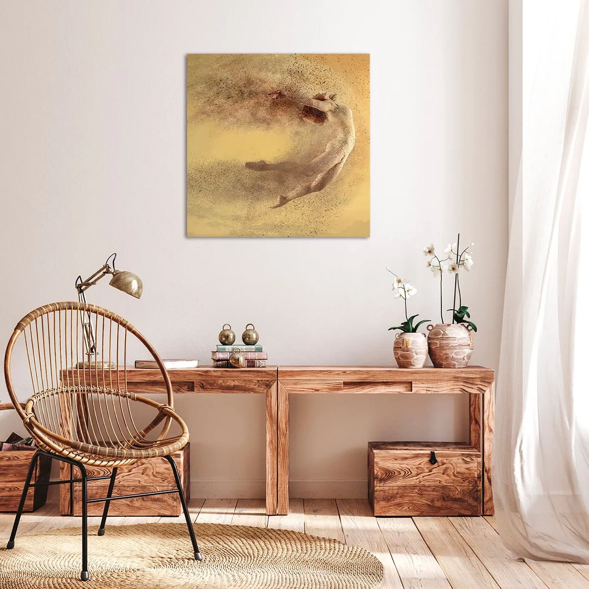 Bild auf Leinwand - Leinwandbild - In tanzender Ekstase - 70x70 cm