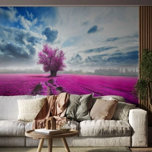 Fototapete Premium Canvas - Heide - Wildnis - Landschaft, Heidekraut, Natur - 450x315 cm