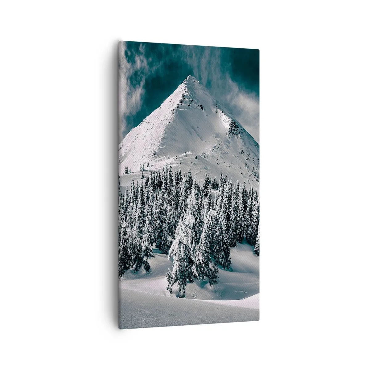 Bild auf Leinwand - Leinwandbild - Das Land aus Schnee und Eis - 55x100 cm