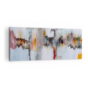 Bild auf Leinwand - Leinwandbild - Ein Stock auf dem Wasser - 100x40 cm