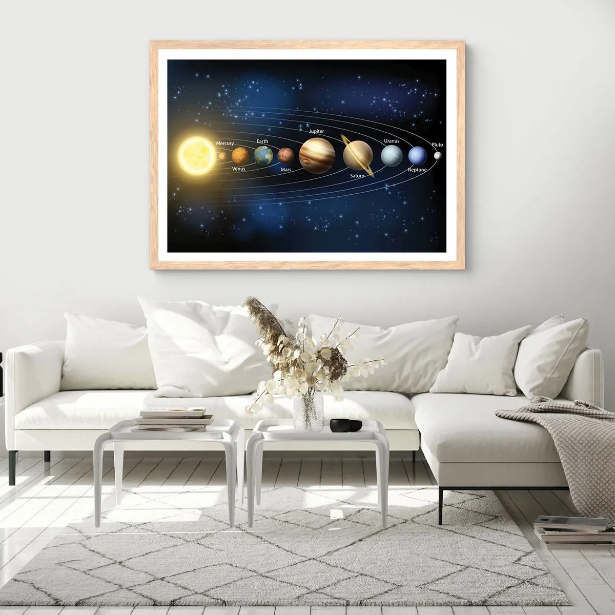 Poster in einem Rahmen aus heller Eiche - Einer von zehn - 40x30 cm