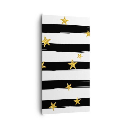 Bild auf Leinwand - Leinwandbild - Wir wurden alle unter einem glücklichen Stern geboren - 65x120 cm