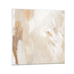 Glasbild - Bild auf glas - Pastellkomposition - 60x60 cm