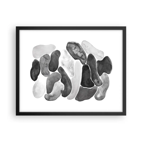 Poster in einem schwarzem Rahmen - Felsige Abstraktion - 50x40 cm