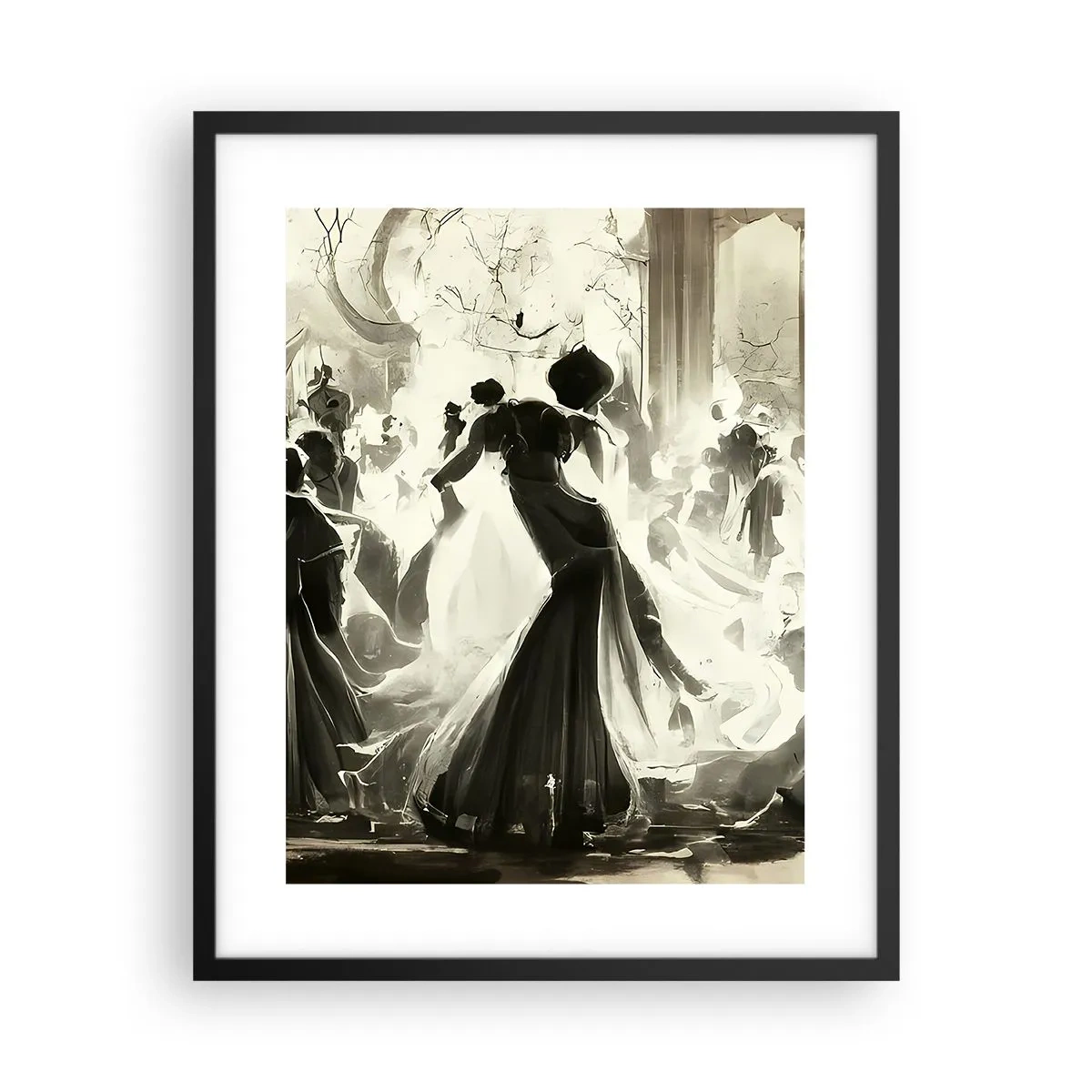 Poster in einem schwarzem Rahmen - Die große Maskerade - 40x50 cm