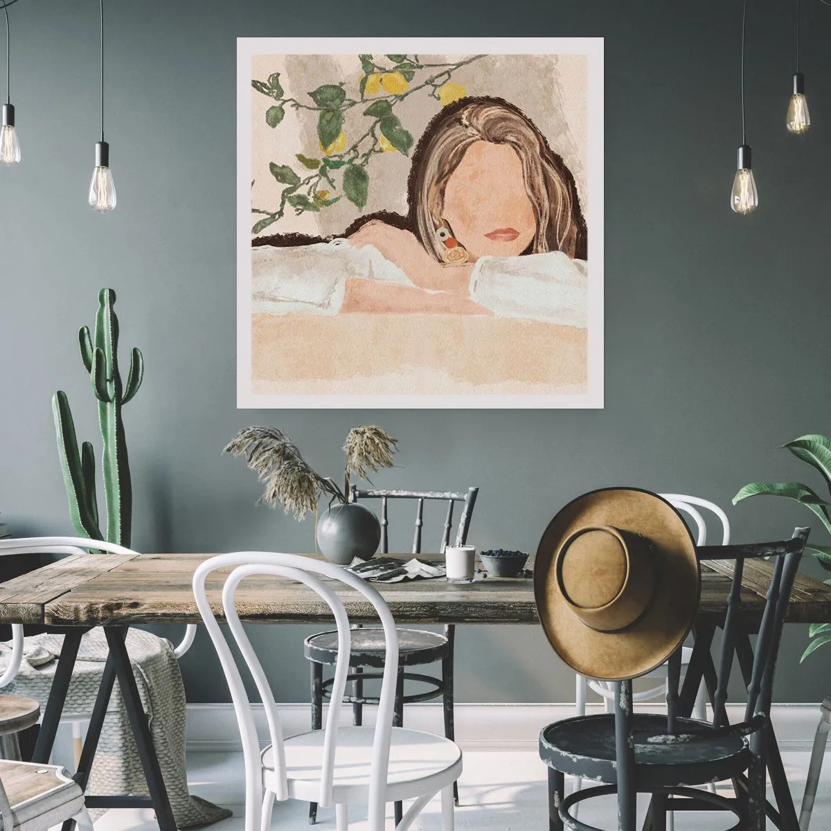 Poster - Südländische Schönheit - 50x50 cm