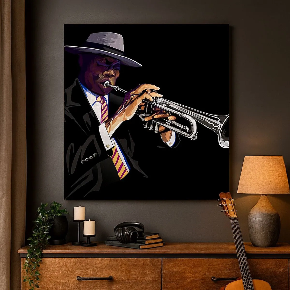 Bild auf Leinwand - Leinwandbild - Charme der alten Schule - 30x30 cm