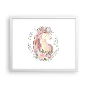 Poster in einem weißen Rahmen - Eine Einladung in die Welt der Märchen - 50x40 cm