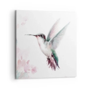 Bild auf Leinwand - Leinwandbild - Im Flattern gehalten - 60x60 cm