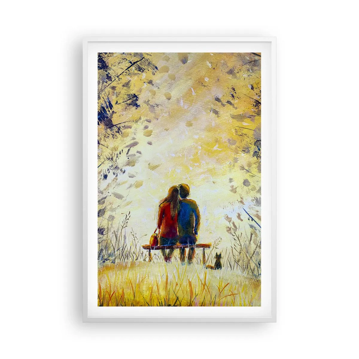 Poster in einem weißen Rahmen - Magischer Augenblick - 61x91 cm
