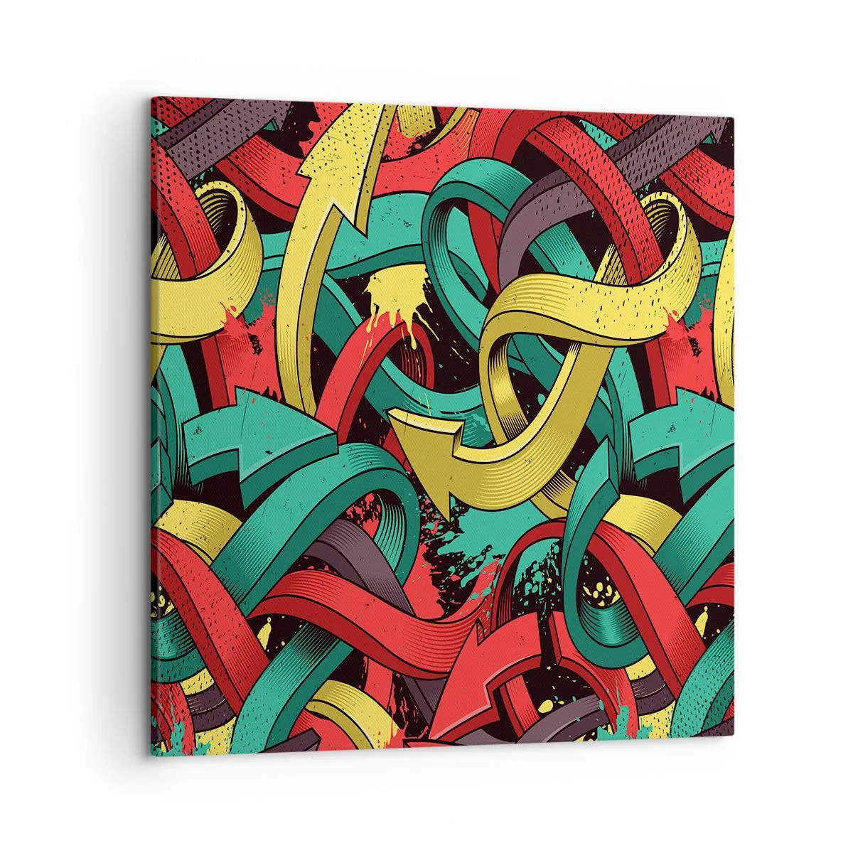 Bild auf Leinwand - Leinwandbild - Welcher Weg zum Ziel? - 50x50 cm