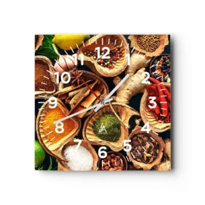 Wanduhr - Glasuhr - Nimm was du willst - 40x40 cm