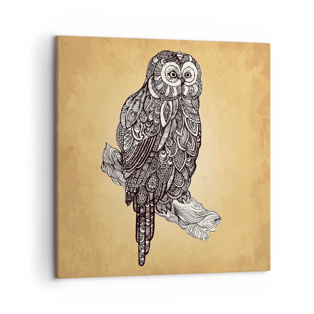 Bild auf Leinwand - Leinwandbild - Kunstvolle Ornamente der Weisheit - 50x50 cm