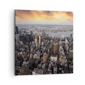 Bild auf Leinwand - Leinwandbild - Das schlagende Herz unserer Zeit - 50x50 cm