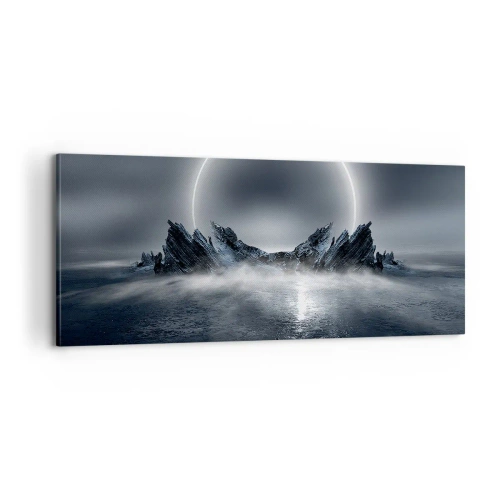 Bild auf Leinwand - Leinwandbild - Ende der Geschichte - 100x40 cm