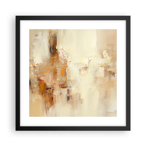 Poster in einem schwarzem Rahmen - Seele aus Bernstein - 40x40 cm