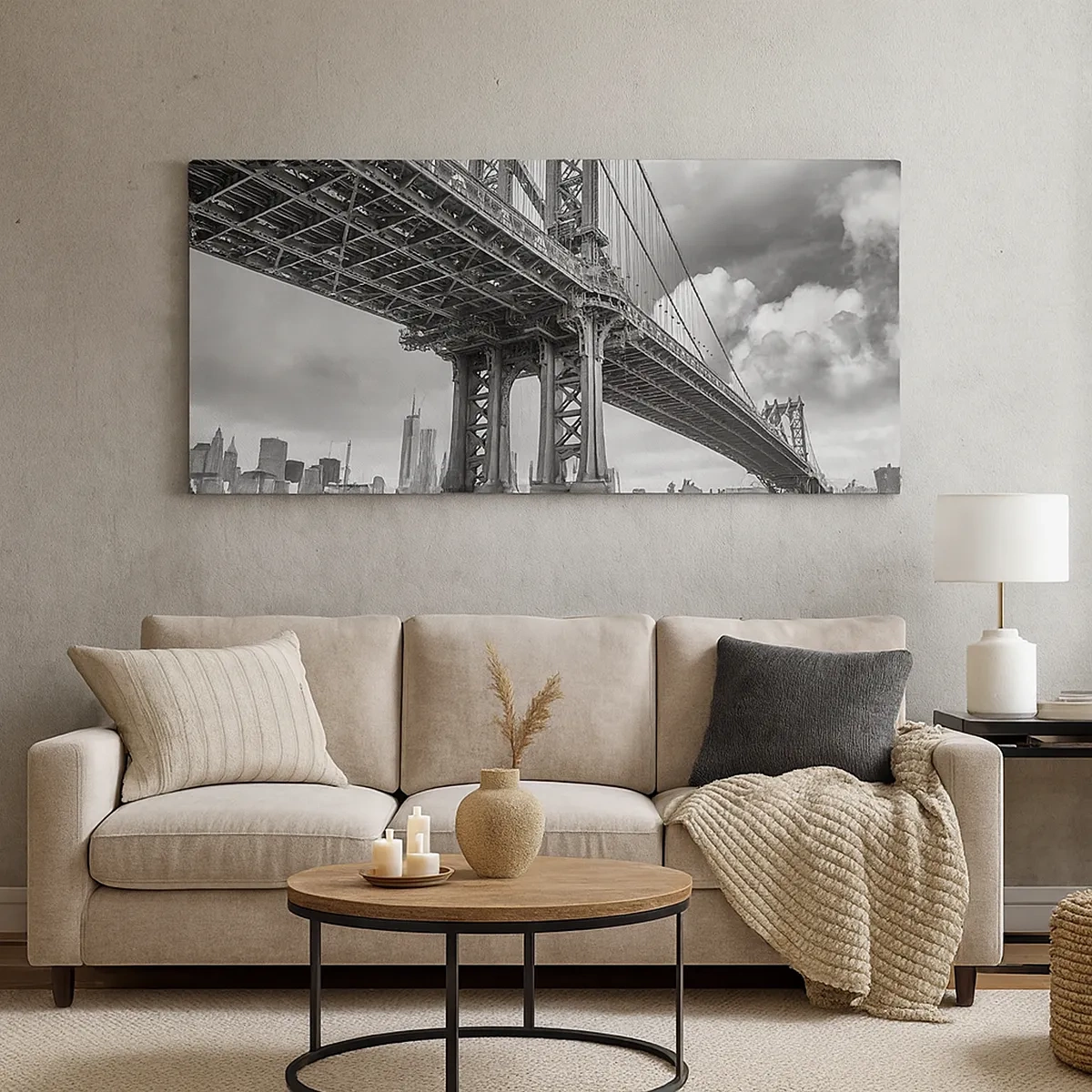 Bild auf Leinwand - Leinwandbild - Ins Herz der Stadt - 30x30 cm