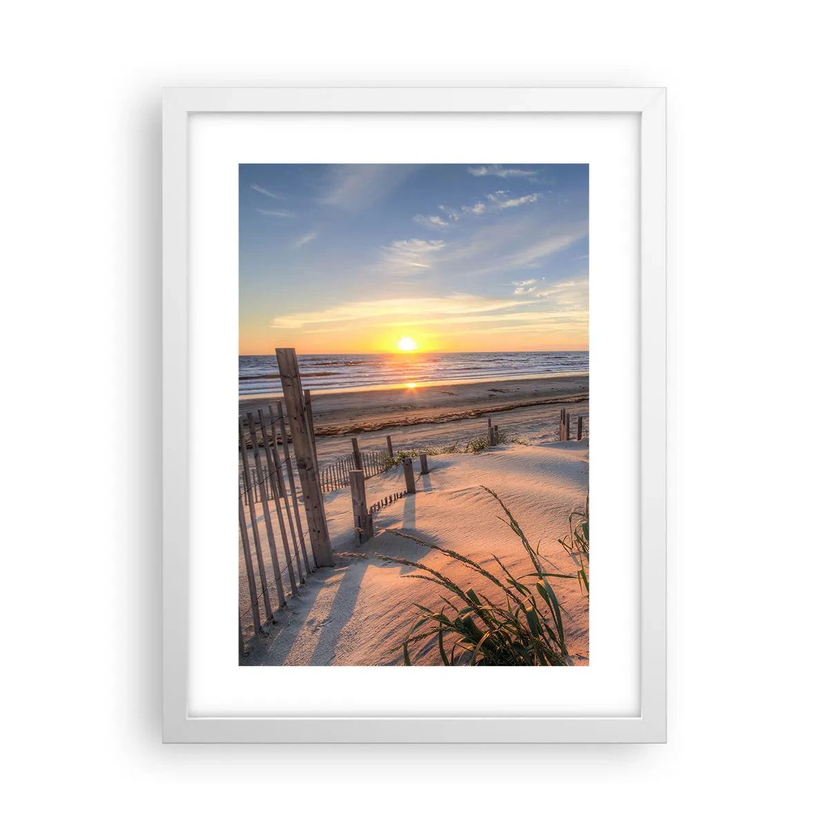 Poster in einem weißen Rahmen - Schein und Schatten des Windes - 30x40 cm