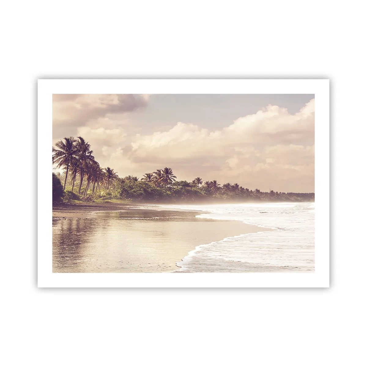 Poster - Die Liebkosung der Wellen - 70x50 cm