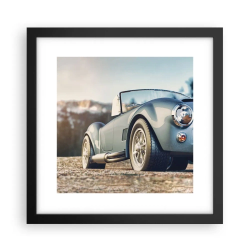 Poster in einem schwarzem Rahmen - Denn Stil zählt - 30x30 cm