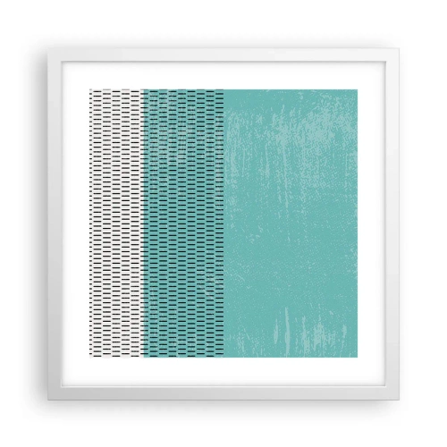 Poster in einem weißen Rahmen - Eine ausgewogene Komposition - 40x40 cm
