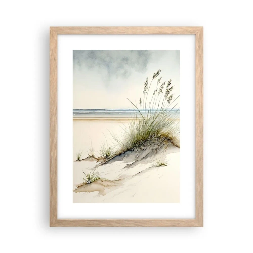 Poster in einem Rahmen aus heller Eiche - Vom Wind verwöhnt - 30x40 cm