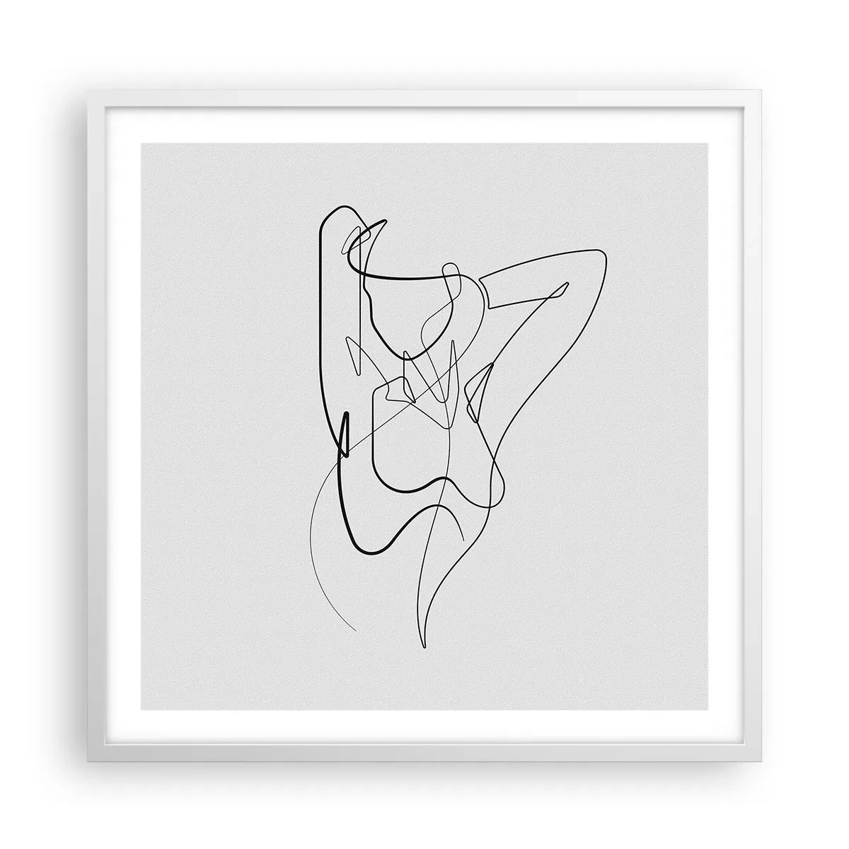 Poster in einem weißen Rahmen - So, wie du wirklich bist ... - 60x60 cm