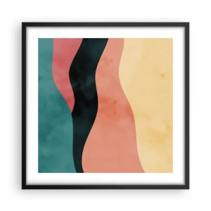 Poster in einem schwarzem Rahmen - Konforme Nichtkonformität - 50x50 cm